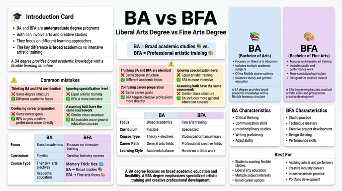 difference between ba and bfa