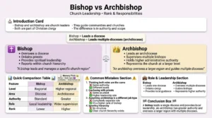 difference between bishop and archbishop
