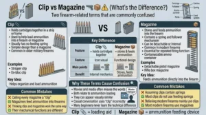 difference between clip and magazine