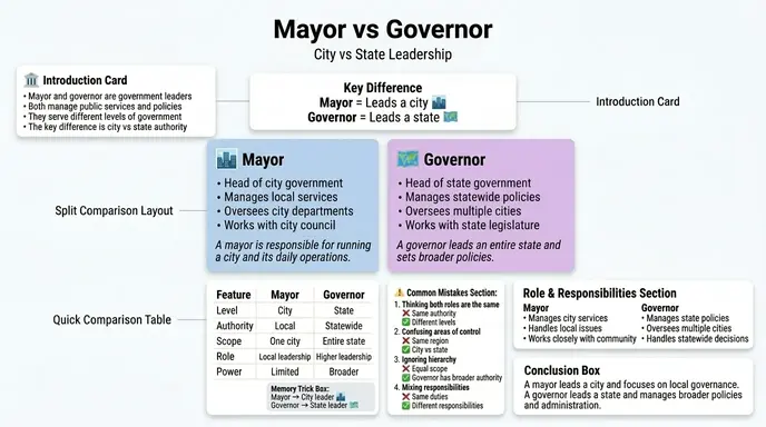 difference between mayor and governor