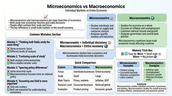 difference between microeconomics and macroeconomics