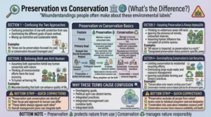difference between preservation and conservation