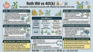 difference between roth and 401k