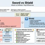 difference between sword and shield
