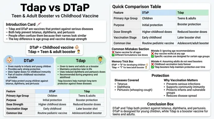 difference between tdap and dtap