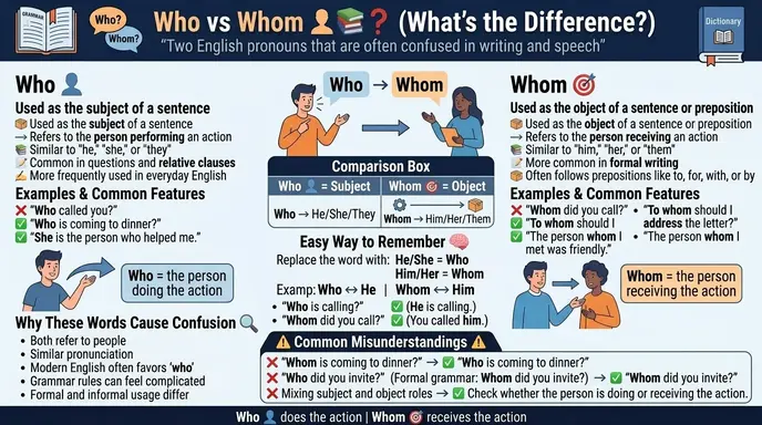 Who vs Whom Differences